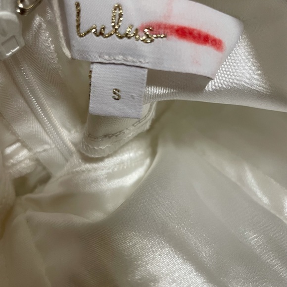 Lulus Always Be There White Lace Strapless Dress. Small - Picture 8 of 9